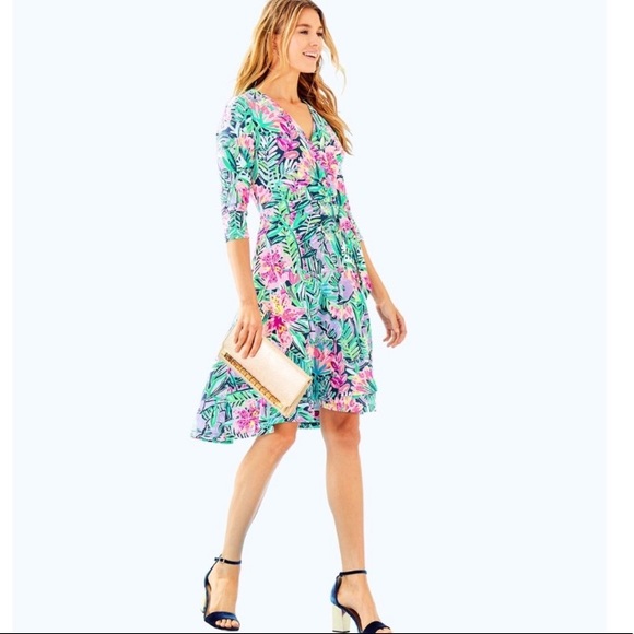 lilly pulitzer rozaline wrap dress